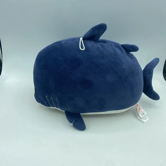 Fiesta Stan the Shark Plush 11" Navy Blue Stuffed Animal Toy - Picture 3 of 4